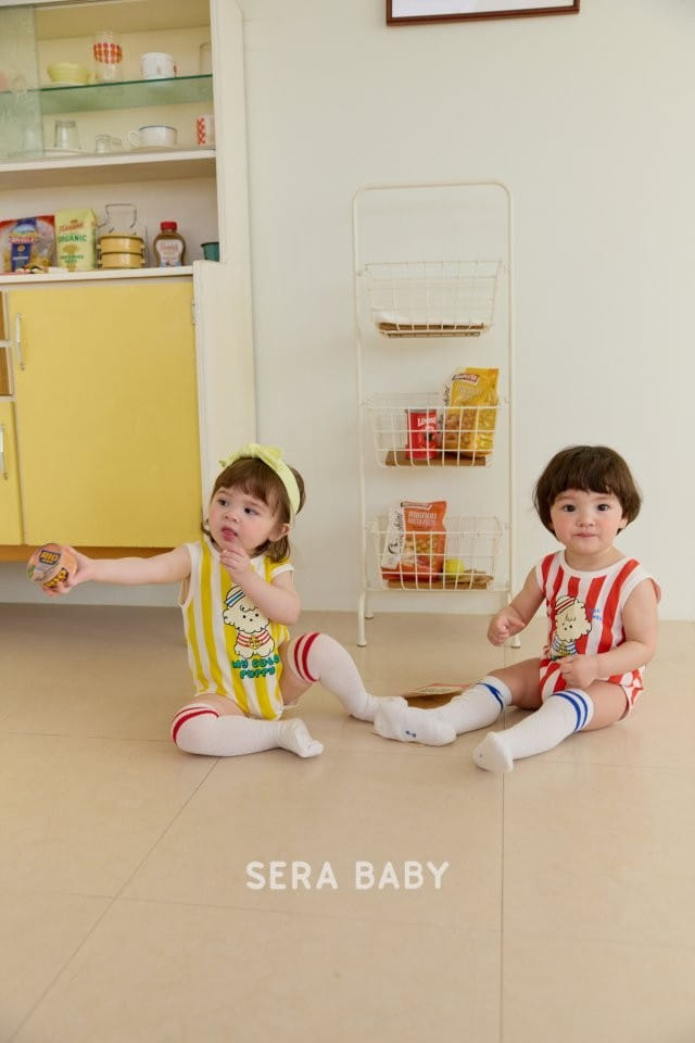 Sera baby - Korean Baby Fashion - #babyboutiqueclothing - ST Marine Body Suit