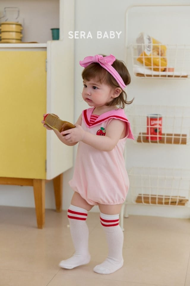 Sera baby - Korean Baby Fashion - #babyfever - Apple Sailor Body Suit - 8