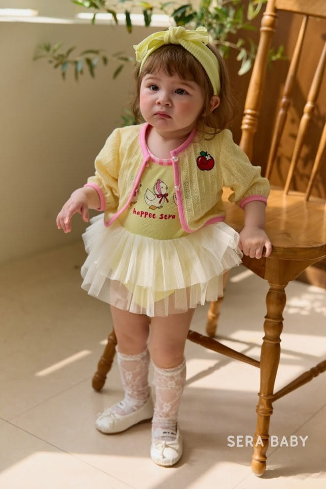 Sera baby - Korean Baby Fashion - #babygirlfashion - Apple Scotch Cardigan