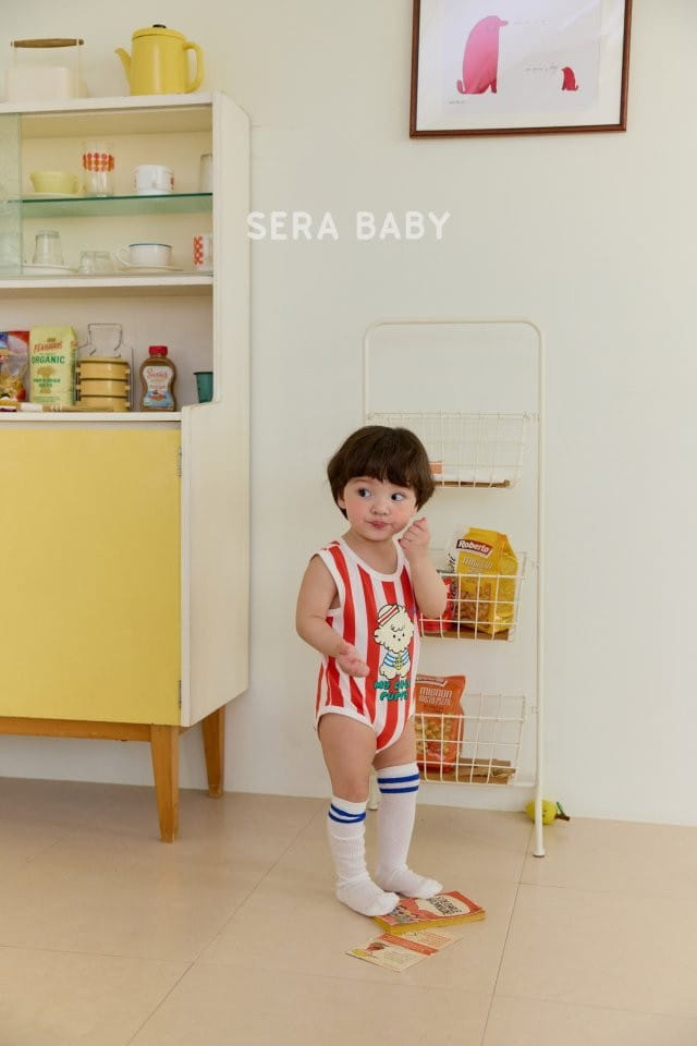 Sera baby - Korean Baby Fashion - #babyoutfit - ST Marine Body Suit - 9