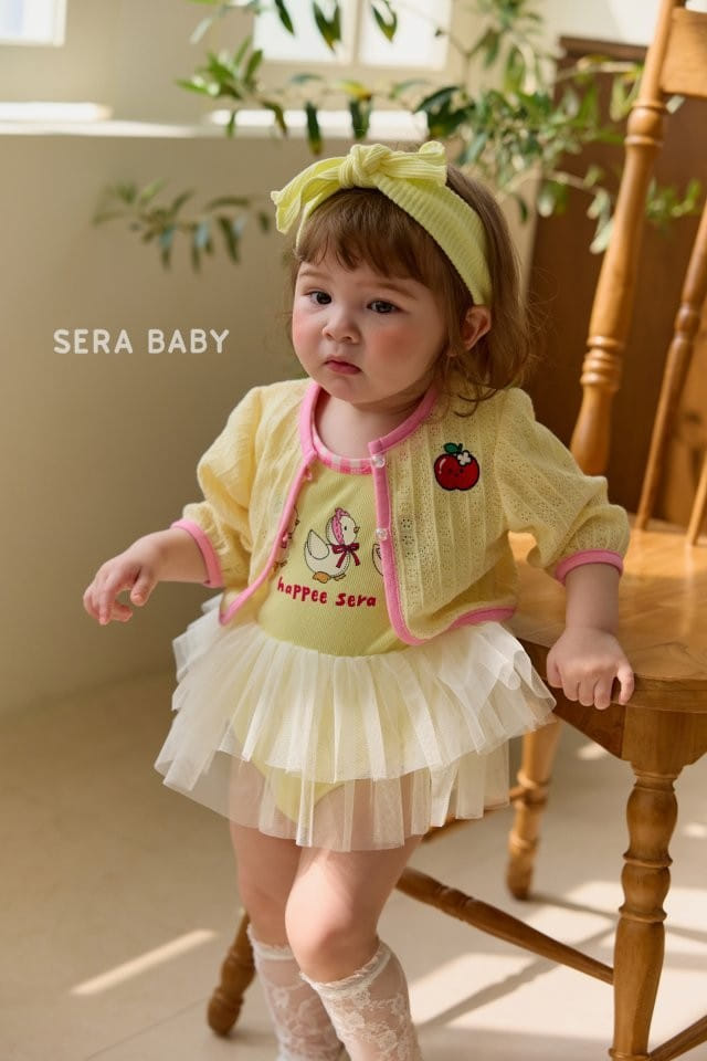 Sera baby - Korean Baby Fashion - #onlinebabyboutique - Apple Scotch Cardigan - 8