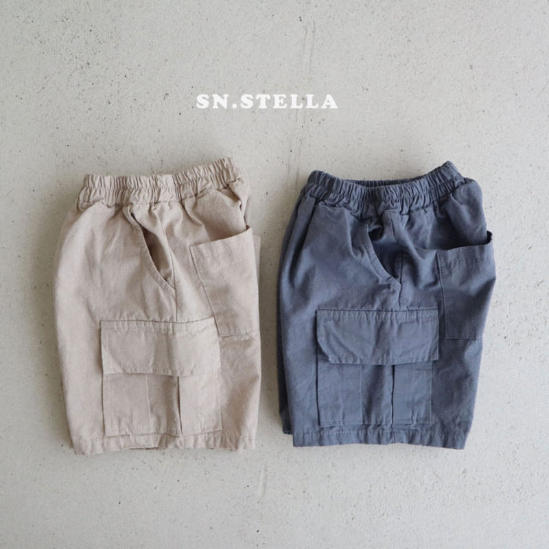 Sn.stella - Korean Children Fashion - #childofig - Cargo Shorts - 2