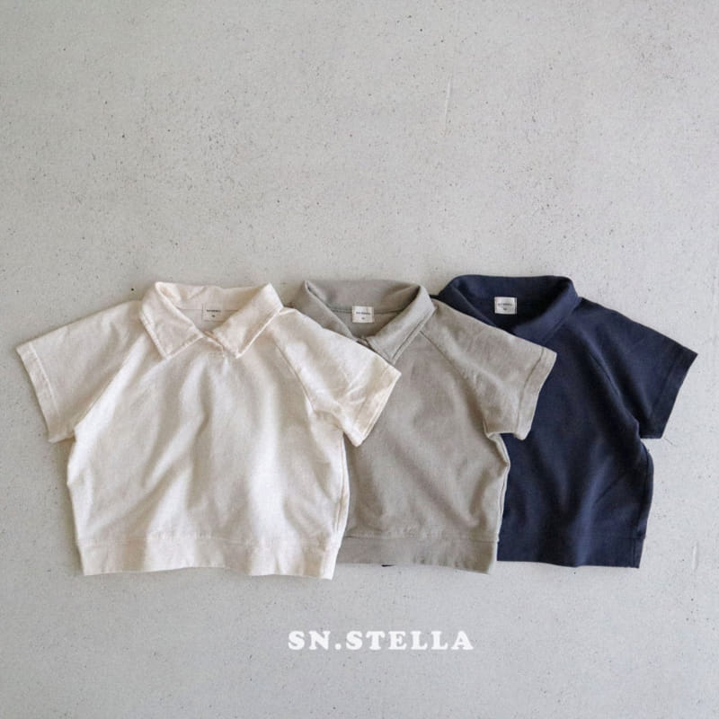 Sn.stella - Korean Children Fashion - #childofig - PK Collar Tee - 2