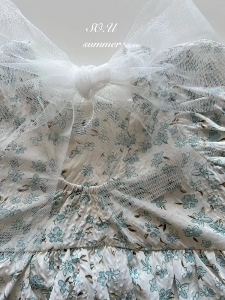 So U - Korean Baby Fashion - #babygirlfashion - Flower Wrinkle Skirt Body Suit - 7