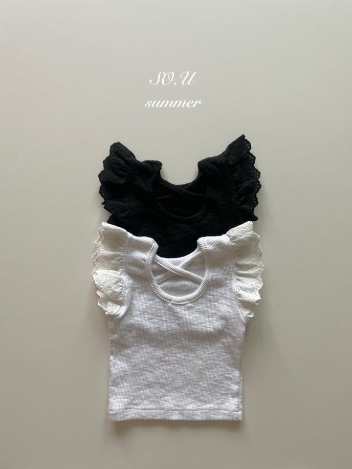So U - Korean Baby Fashion - #babygirlfashion - Lace Wing Tee - 10