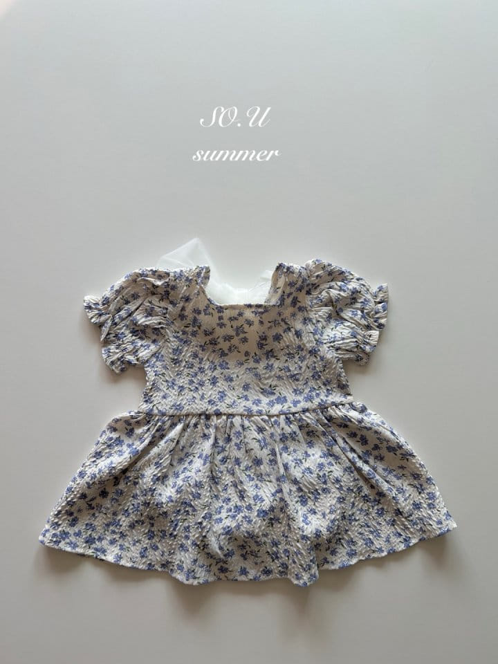So U - Korean Baby Fashion - #babylifestyle - Flower Wrinkle Skirt Body Suit - 8