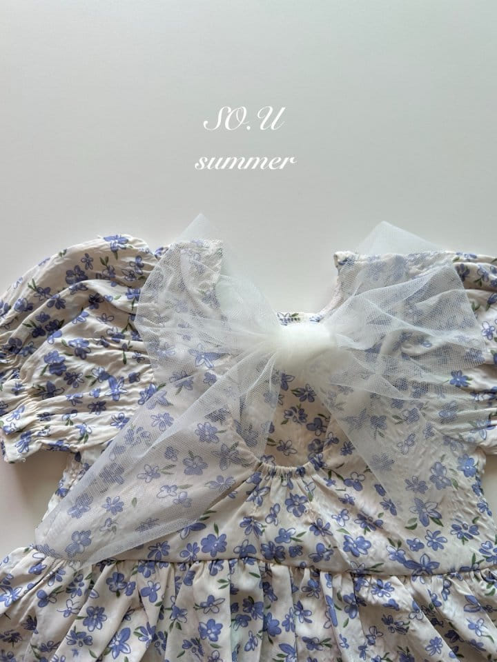 So U - Korean Baby Fashion - #babyootd - Flower Wrinkle Skirt Body Suit - 10