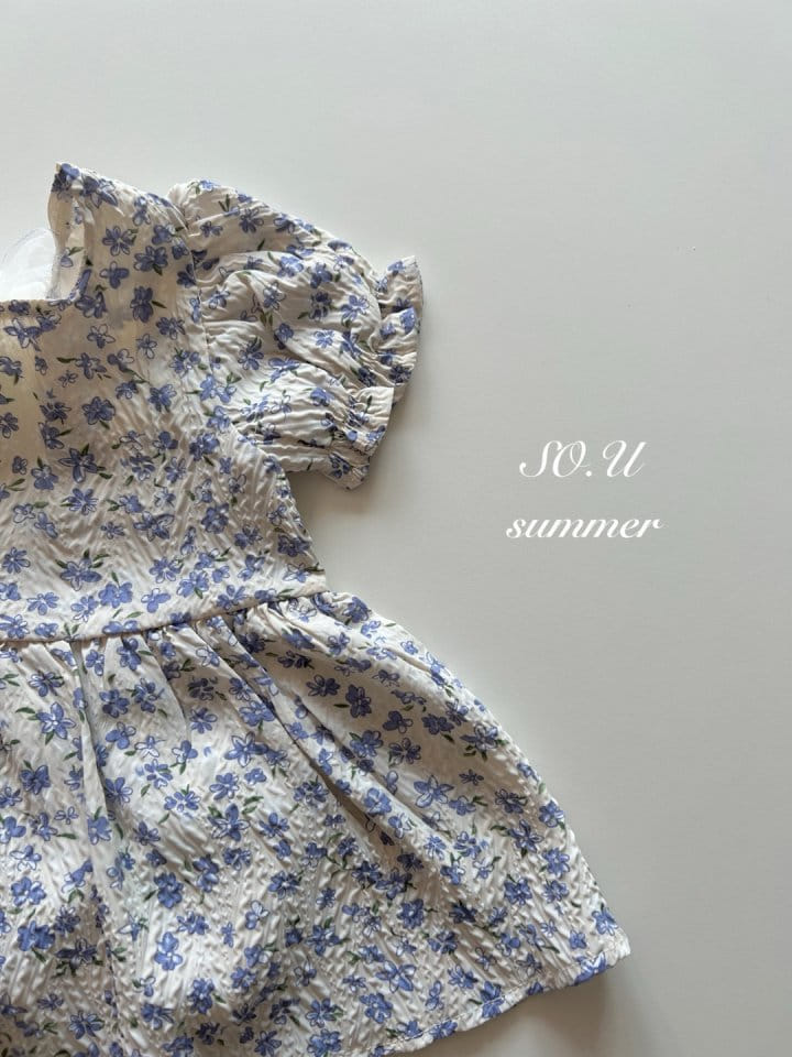 So U - Korean Baby Fashion - #babyoutfit - Flower Wrinkle Skirt Body Suit - 11