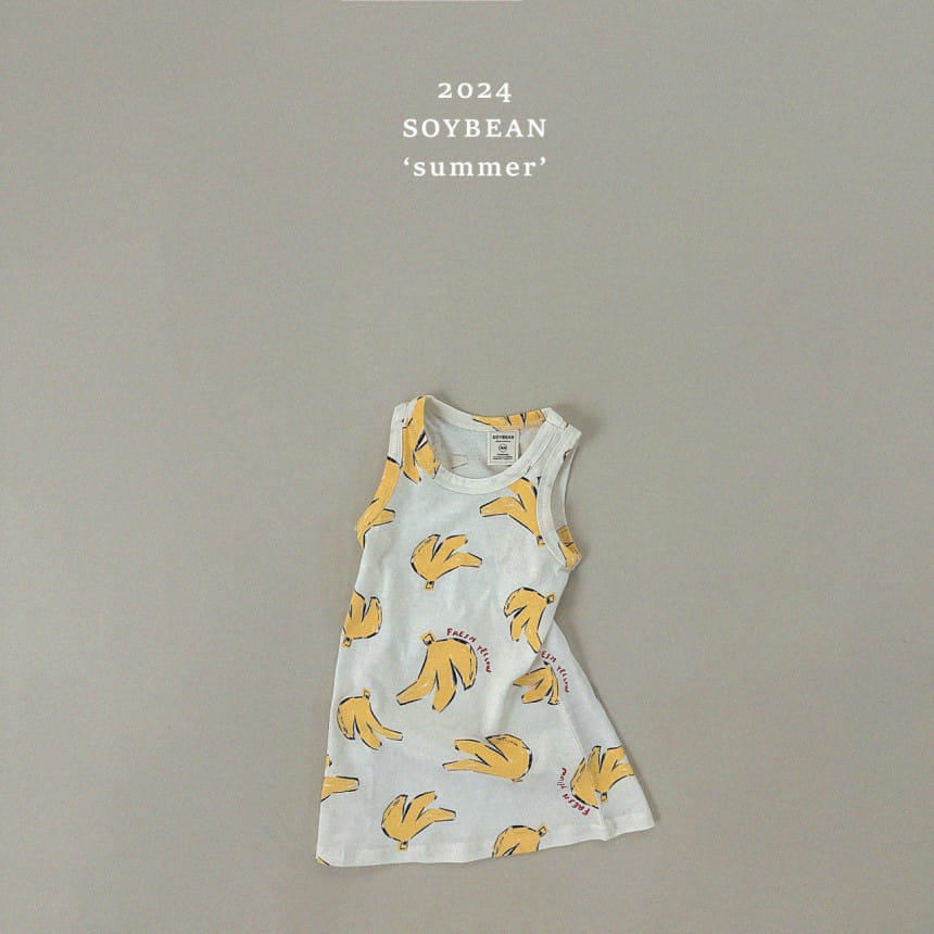 Soybean - Korean Children Fashion - #designkidswear - Banana Long One-Piece - 7