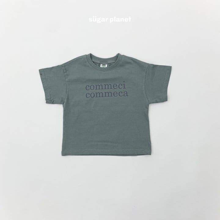 Sugar Planet - Korean Children Fashion - #kidsshorts - Ccom Ccom Short Sleeve Tee - 10