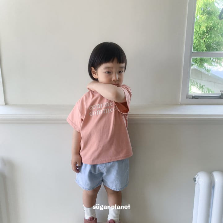 Sugar Planet - Korean Children Fashion - #todddlerfashion - Ccom Ccom Short Sleeve Tee - 2
