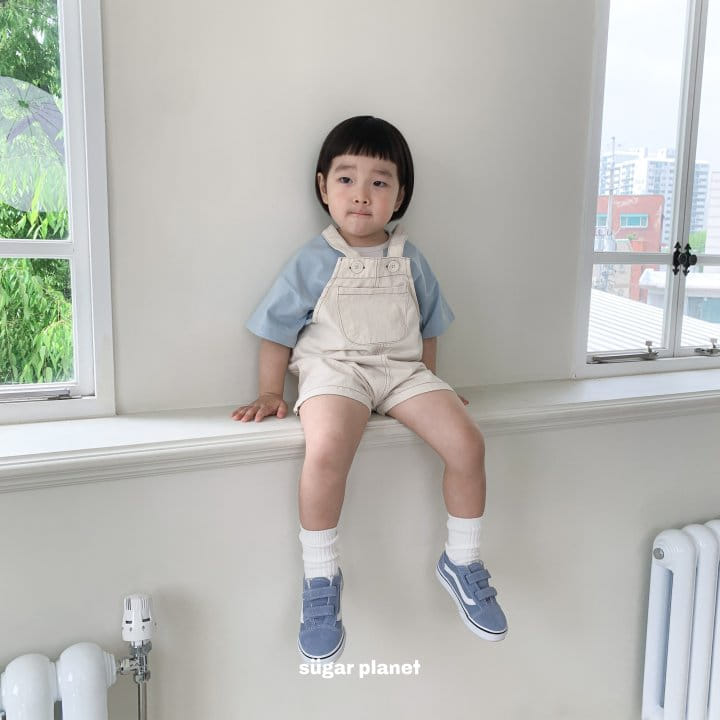 Sugar Planet - Korean Children Fashion - #toddlerclothing - Triangle Logo Short Sleeve Tee