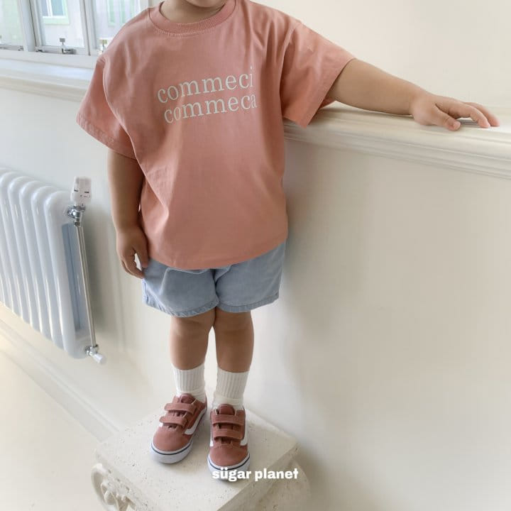 Sugar Planet - Korean Children Fashion - #toddlerclothing - Ccom Ccom Short Sleeve Tee - 3