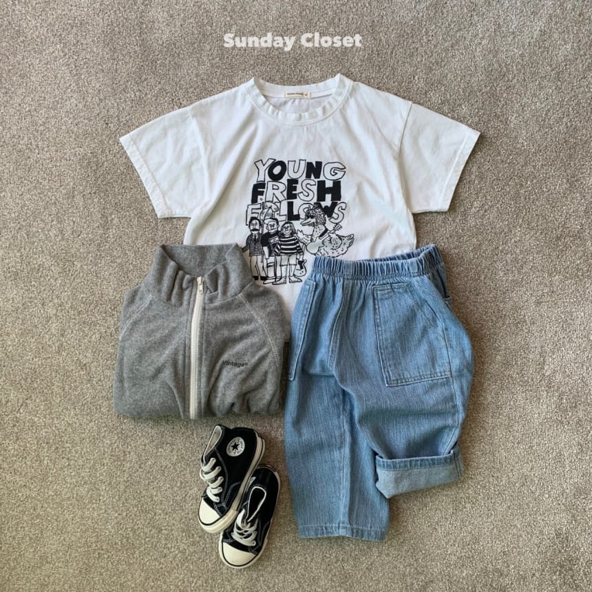 Sunday Closet - Korean Children Fashion - #childofig - Ostrich Short Sleeve Tee - 9
