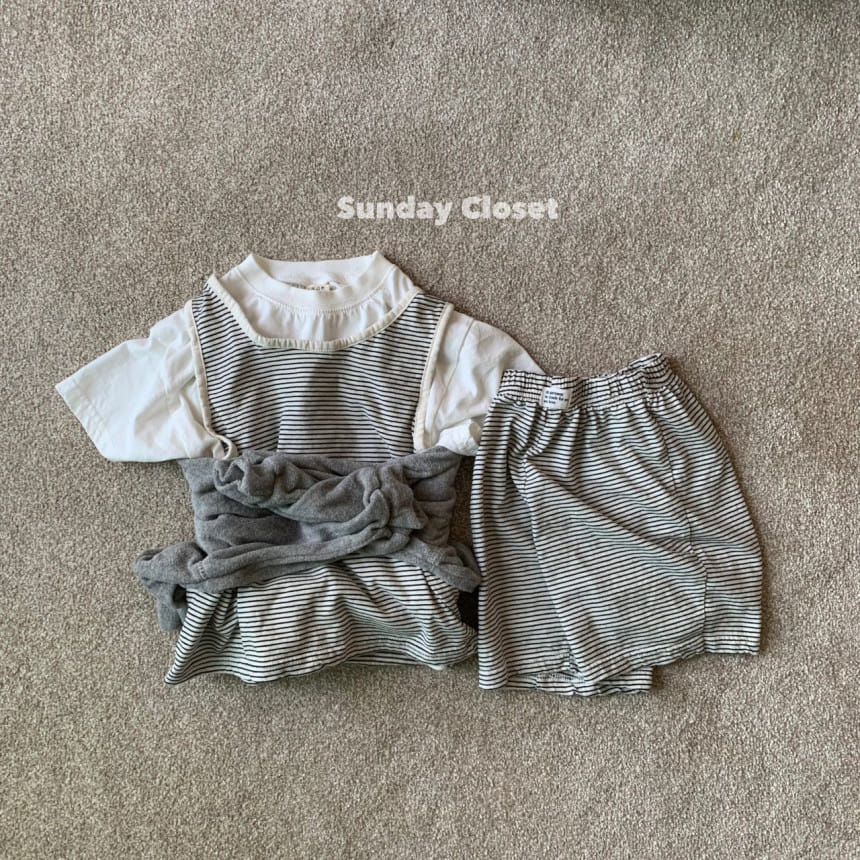 Sunday Closet - Korean Children Fashion - #designkidswear - Kindergarten  Sleeveless Tee - 3