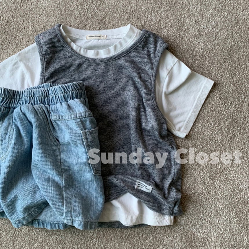 Sunday Closet - Korean Children Fashion - #fashionkids - Mayol Denim Shorts - 3