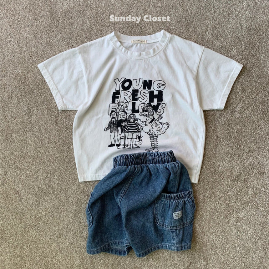 Sunday Closet - Korean Children Fashion - #magicofchildhood - Play Denim Shorts - 4