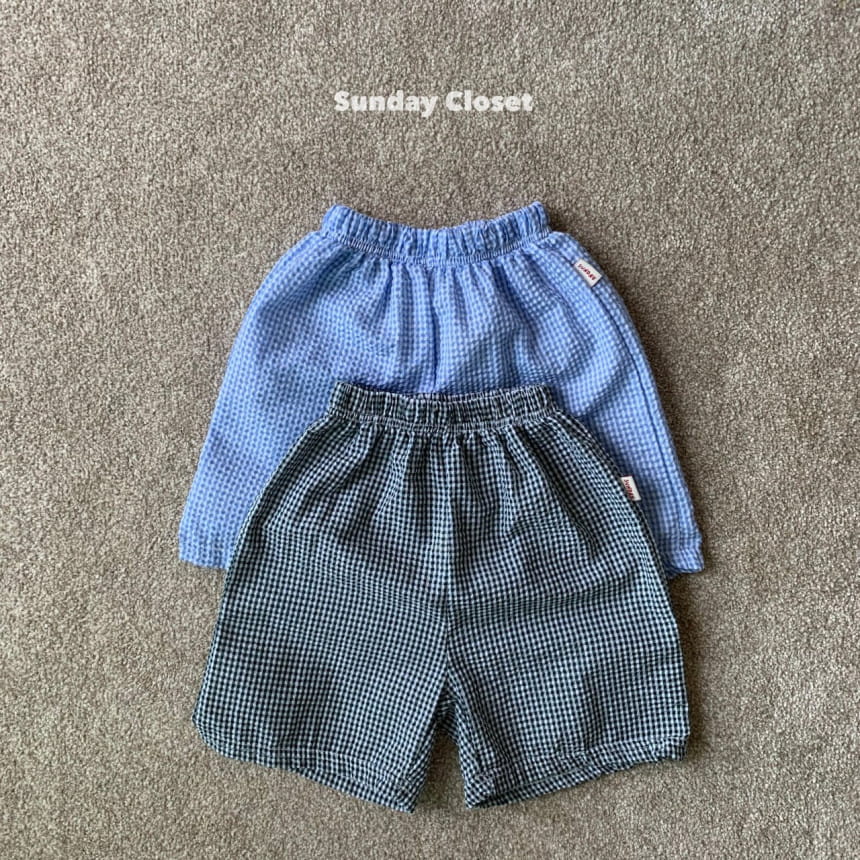 Sunday Closet - Korean Children Fashion - #todddlerfashion - Jijimi Check Shorts - 10