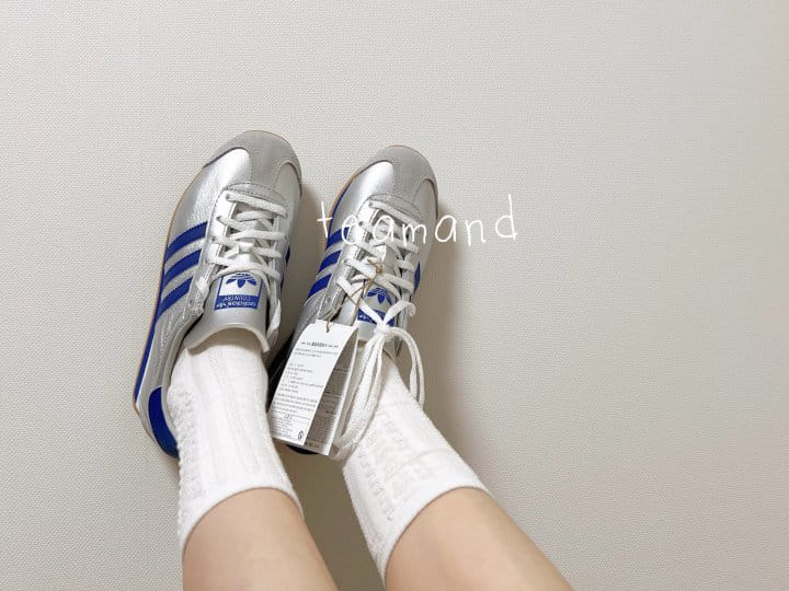 Teamand - Korean Children Fashion - #childofig - Embo Lece Socks With Adult - 6
