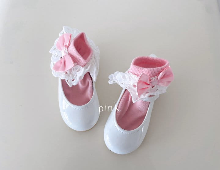 Teamand - Korean Children Fashion - #littlefashionista - Big Ribbon Socks  - 5
