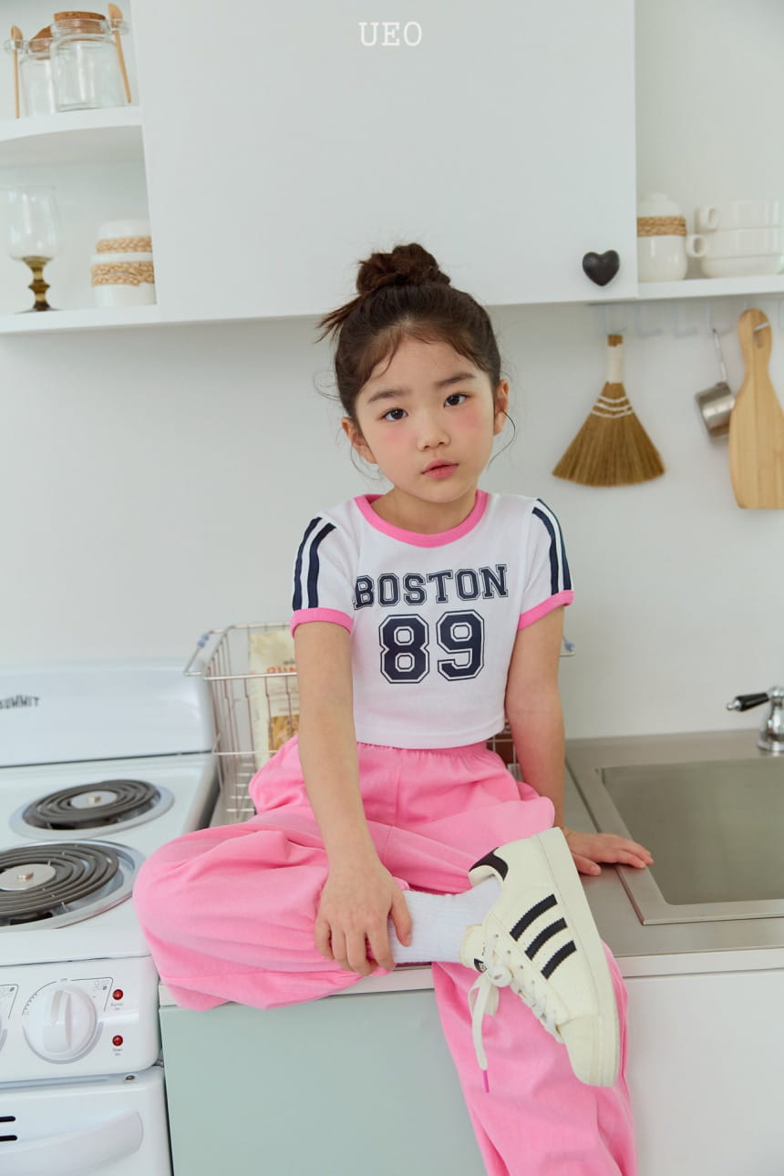 U Eo - Korean Children Fashion - #kidsshorts - Boston Crop Tee - 3