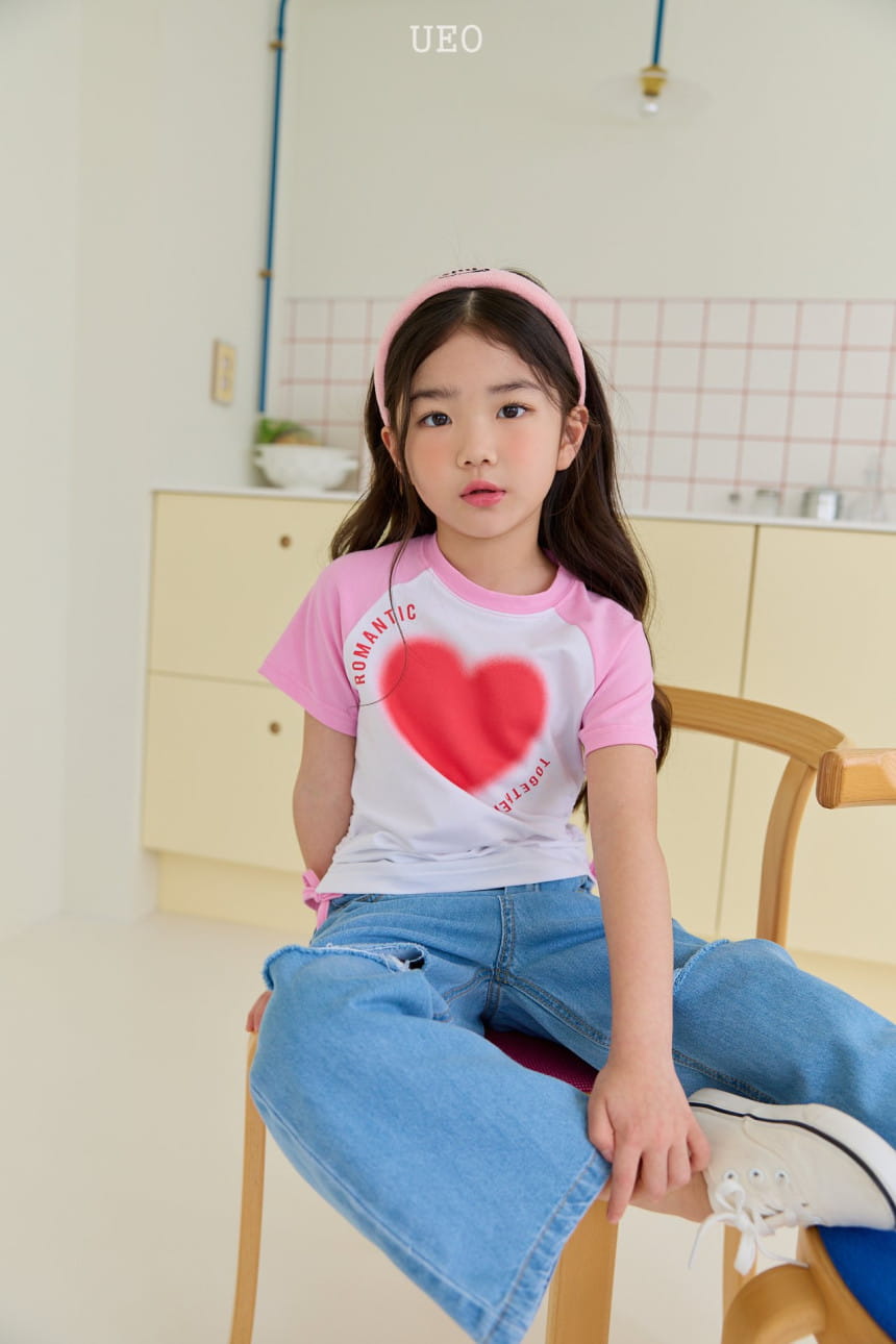 U Eo - Korean Children Fashion - #kidsstore - Heart Shirring Tee - 8
