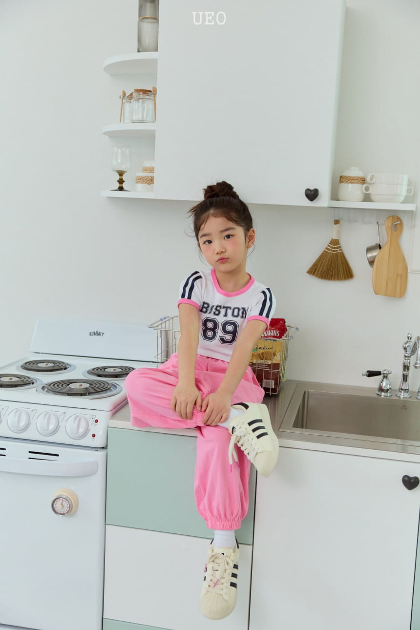 U Eo - Korean Children Fashion - #kidsshorts - Boston Crop Tee - 4