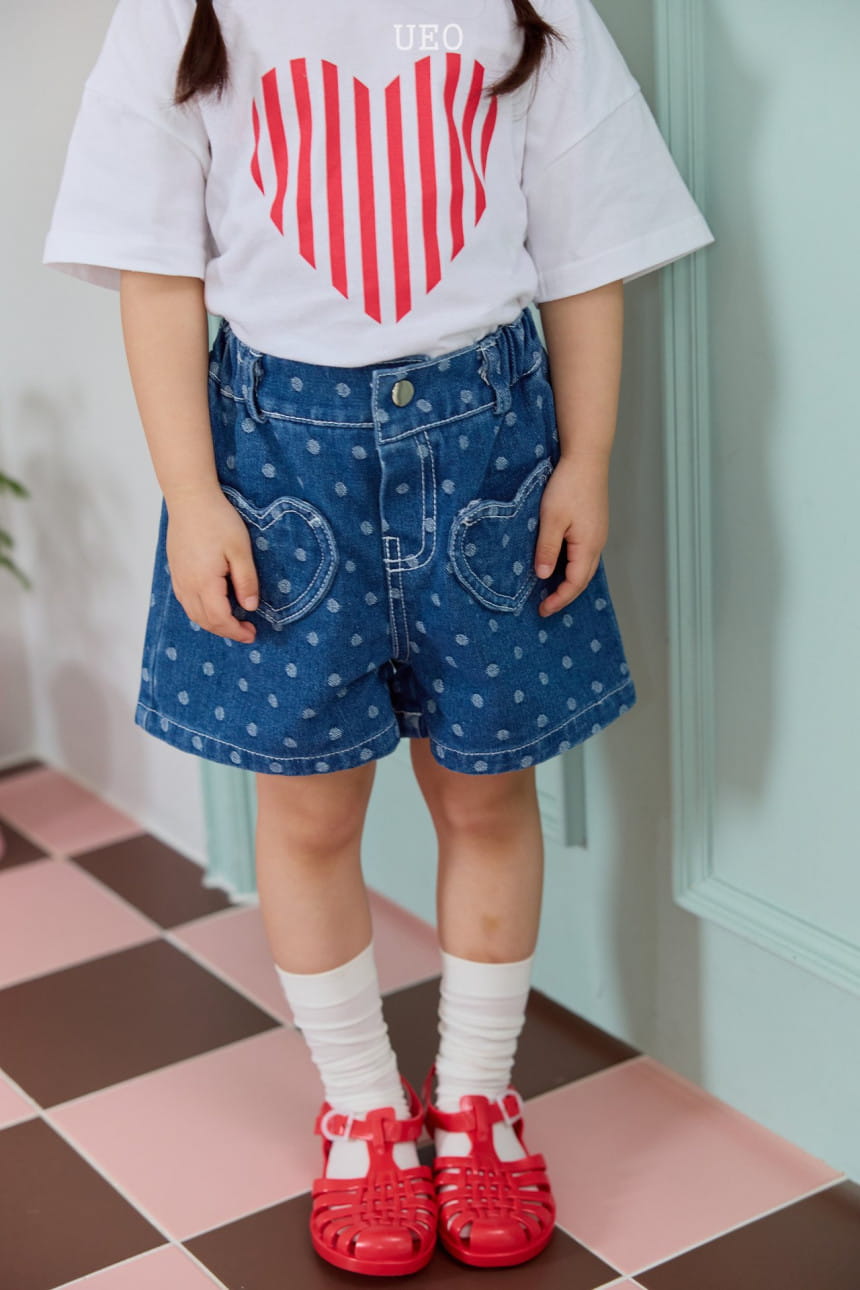 U Eo - Korean Children Fashion - #kidsstore - Heart Pocket Denim - 5