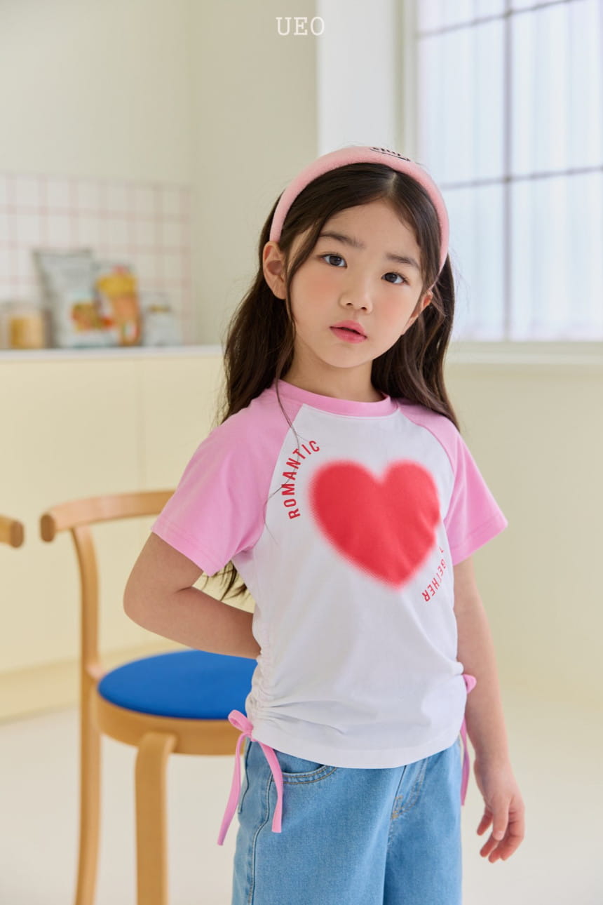 U Eo - Korean Children Fashion - #littlefashionista - Heart Shirring Tee - 11