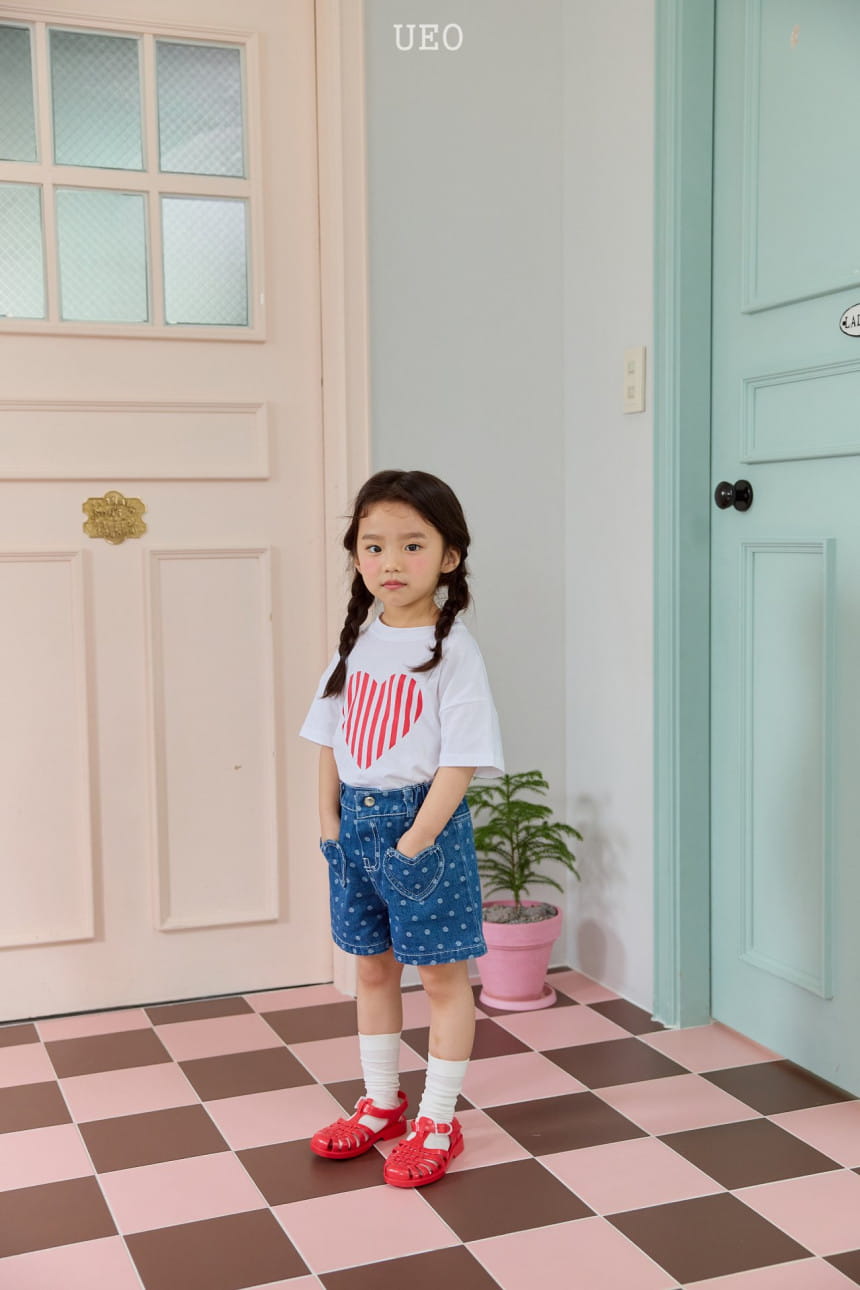 U Eo - Korean Children Fashion - #littlefashionista - Heart Pocket Denim - 8