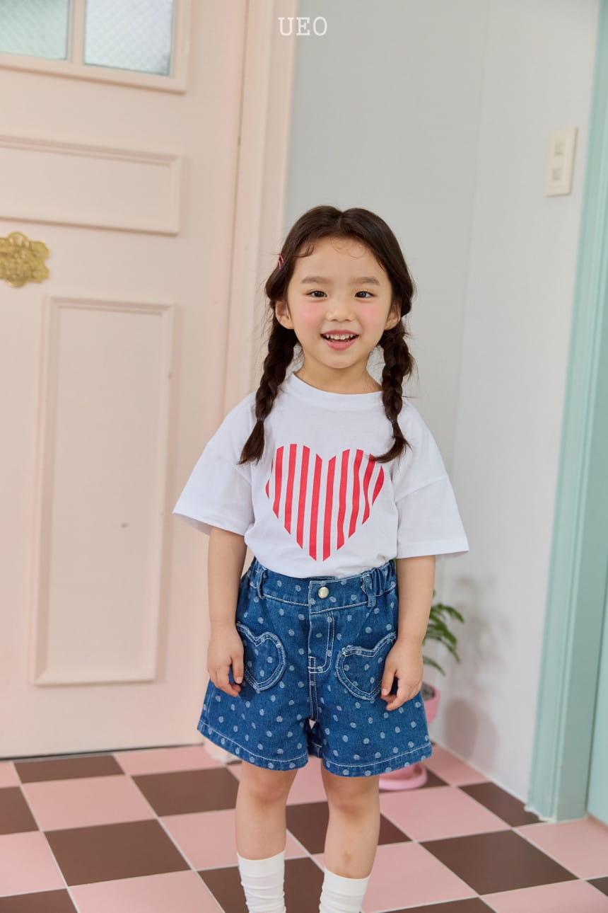 U Eo - Korean Children Fashion - #minifashionista - Heart Pocket Denim - 10