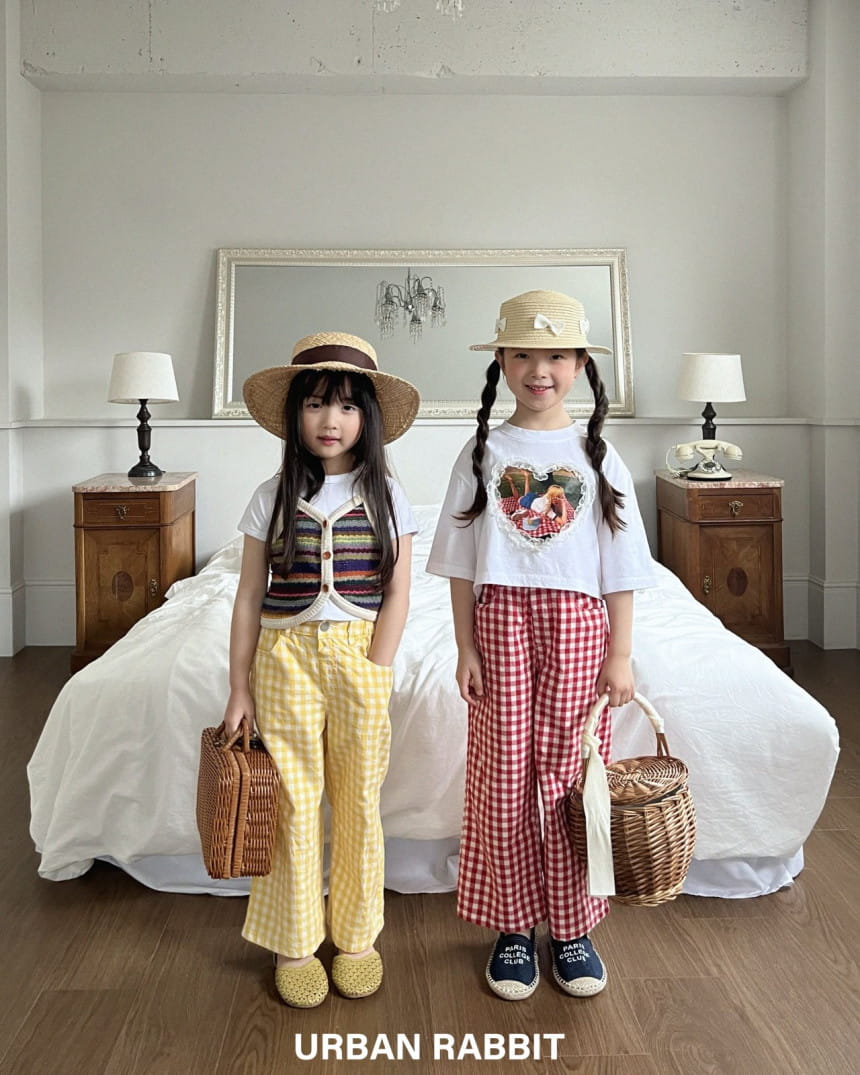 Urban Rabbit - Korean Children Fashion - #childofig - Check Picnic Pants - 2