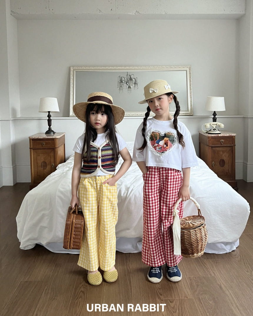 Urban Rabbit - Korean Children Fashion - #childrensboutique - Check Picnic Pants - 3