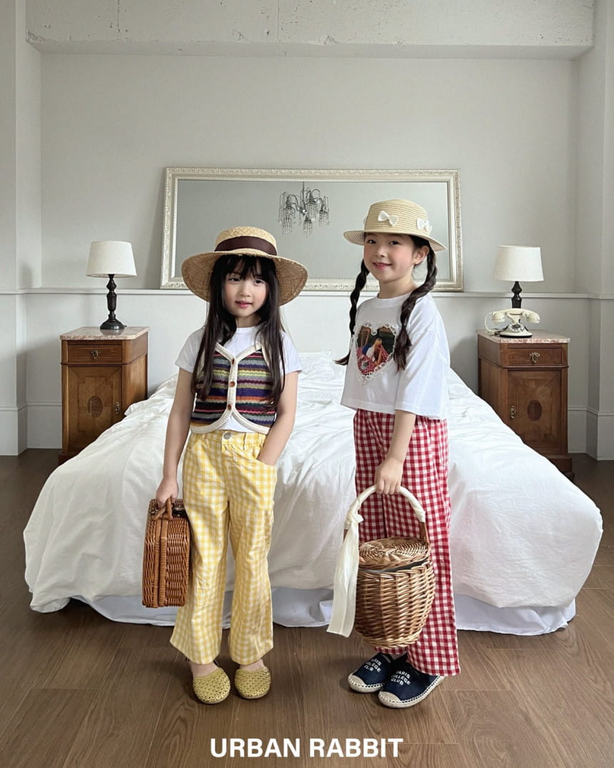 Urban Rabbit - Korean Children Fashion - #childrensboutique - Check Picnic Pants - 4