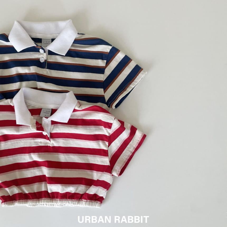 Urban Rabbit - Korean Children Fashion - #designkidswear - Banding Crop Collar Tee