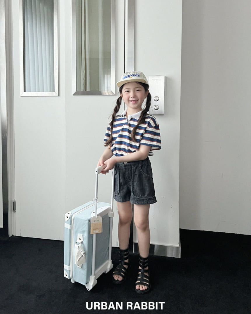 Urban Rabbit - Korean Children Fashion - #discoveringself - Banding Crop Collar Tee - 2