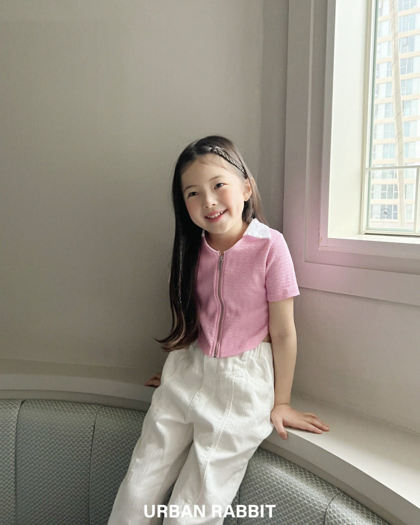 Urban Rabbit - Korean Children Fashion - #discoveringself - V Neck Collar Zip Up - 11