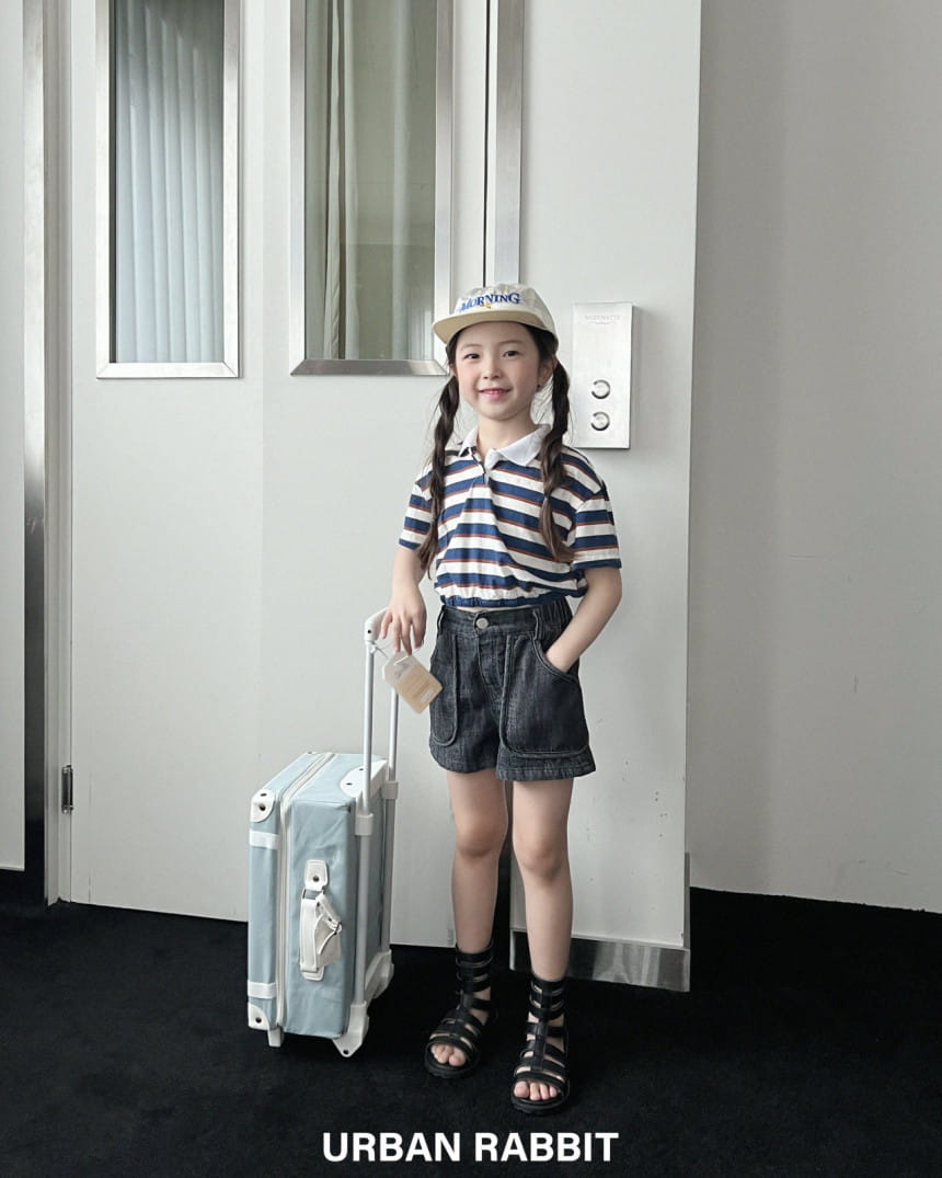 Urban Rabbit - Korean Children Fashion - #fashionkids - Banding Crop Collar Tee - 3