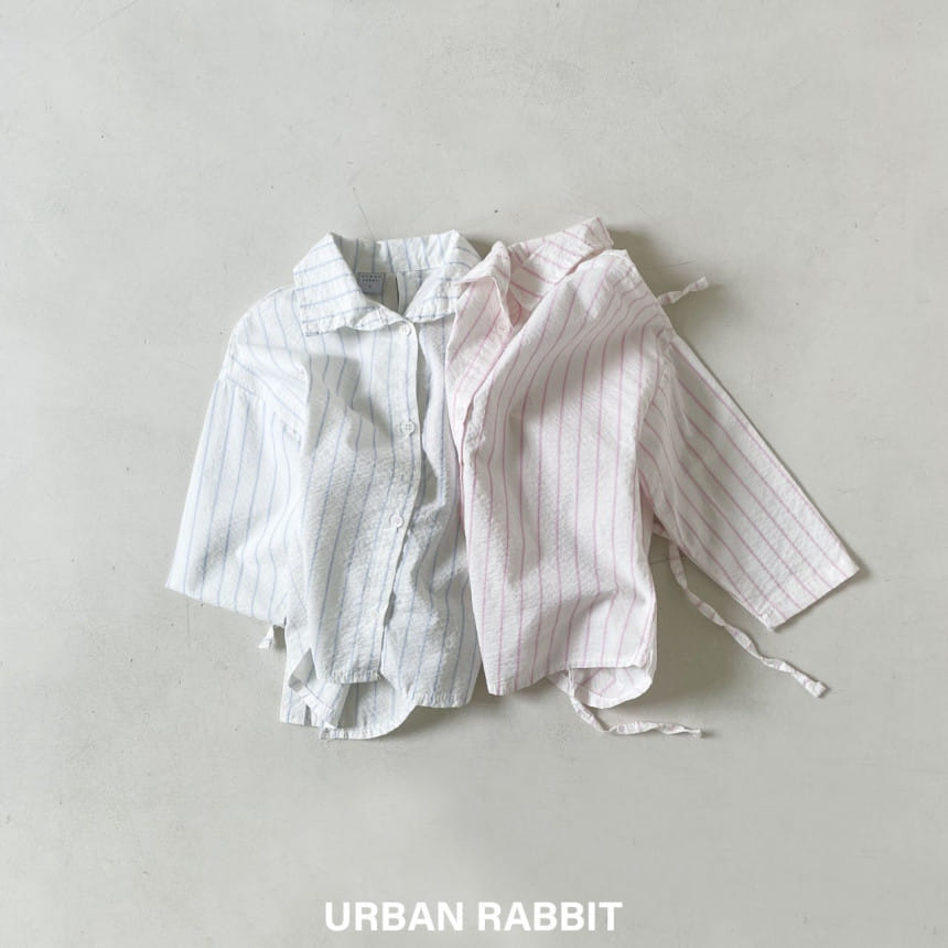 Urban Rabbit - Korean Children Fashion - #fashionkids - Back Slit Ribbon Shirt - 2