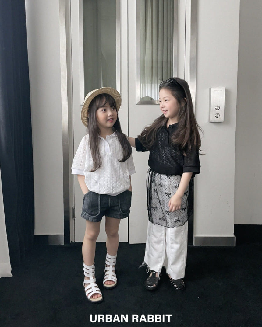Urban Rabbit - Korean Children Fashion - #kidsstore - Summer Knit Collar Tee - 2