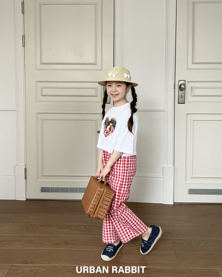 Urban Rabbit - Korean Children Fashion - #kidzfashiontrend - Check Picnic Pants - 9