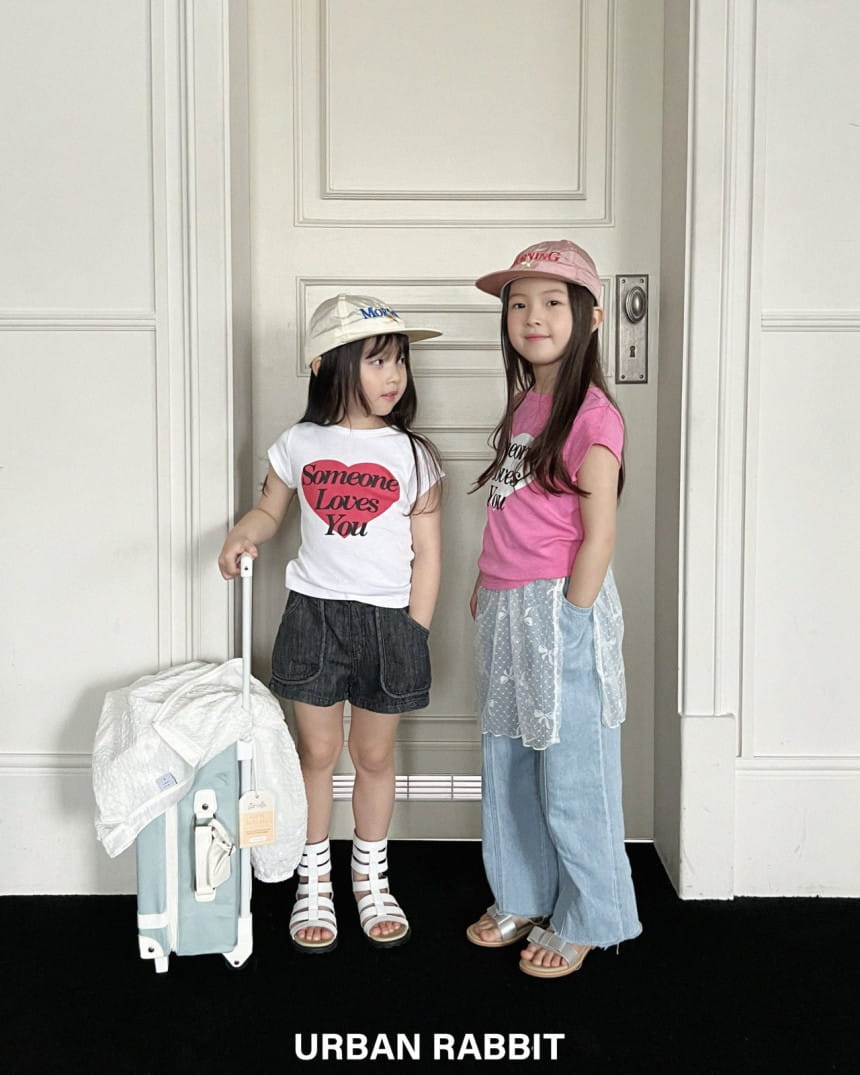 Urban Rabbit - Korean Children Fashion - #kidzfashiontrend - Love Cap Sleeve Tee - 3