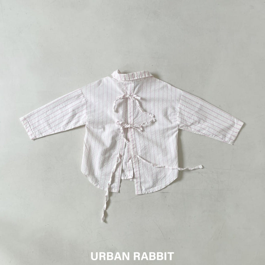 Urban Rabbit - Korean Children Fashion - #littlefashionista - Back Slit Ribbon Shirt - 7