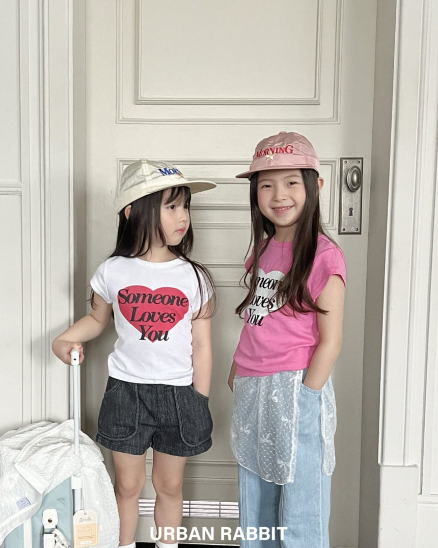 Urban Rabbit - Korean Children Fashion - #littlefashionista - Love Cap Sleeve Tee - 5