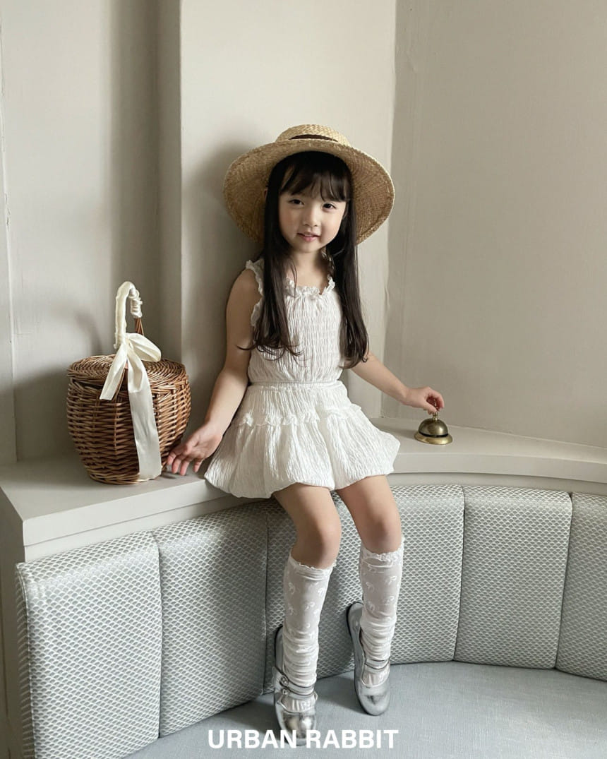 Urban Rabbit - Korean Children Fashion - #minifashionista - Creamy Sleeveless Blanc - 4
