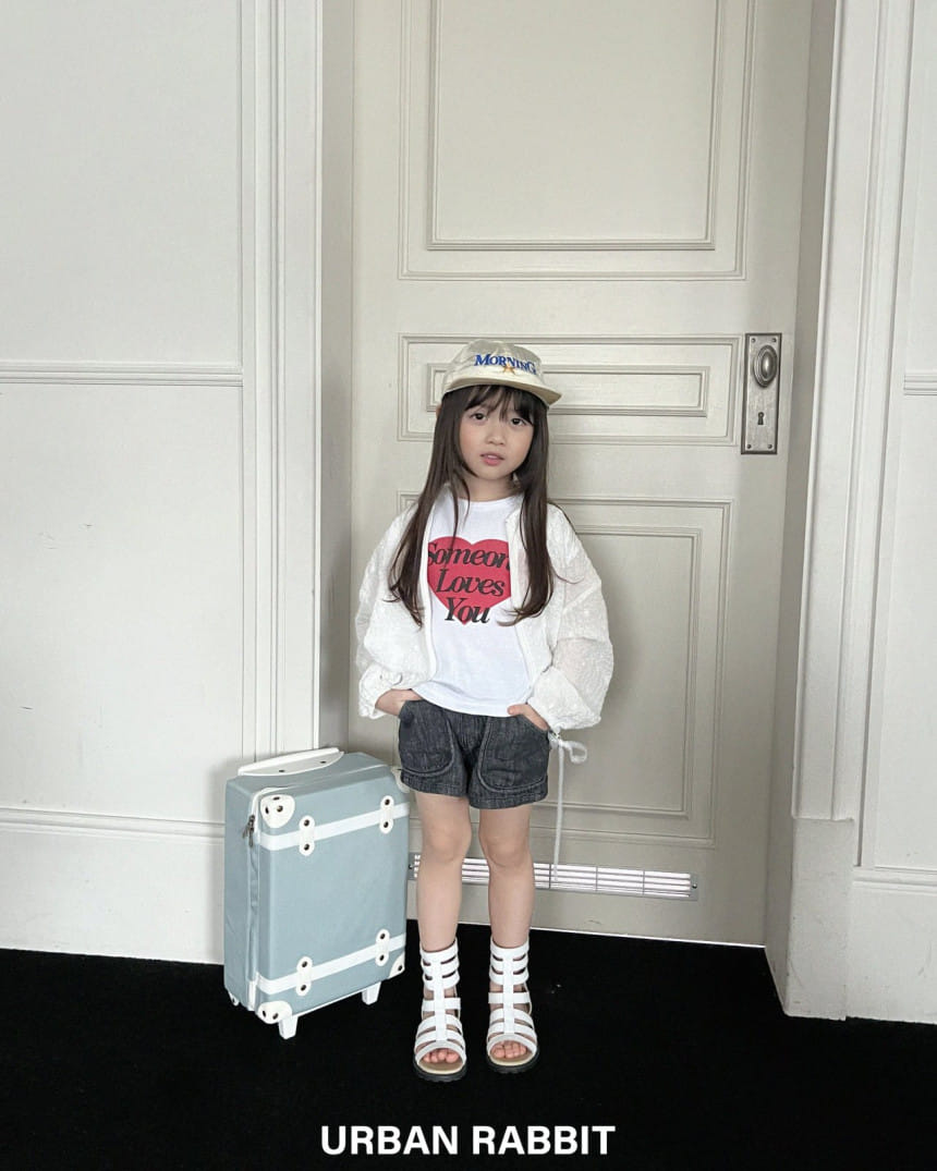 Urban Rabbit - Korean Children Fashion - #prettylittlegirls - Love Cap Sleeve Tee - 8