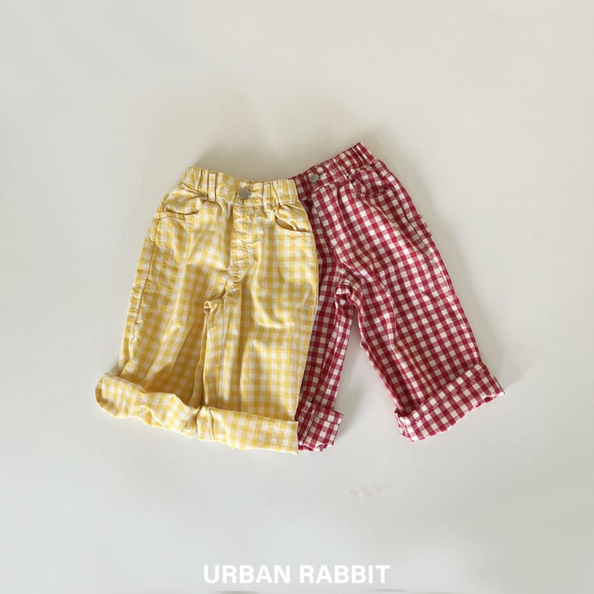 Urban Rabbit - Korean Children Fashion - #stylishchildhood - Check Picnic Pants