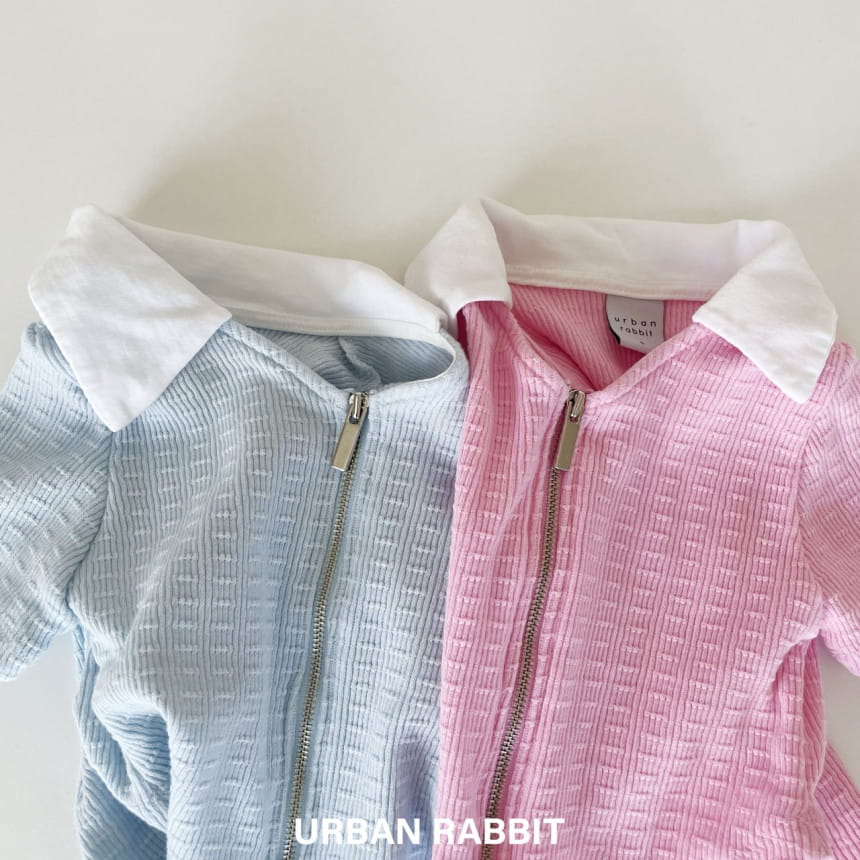 Urban Rabbit - Korean Children Fashion - #stylishchildhood - V Neck Collar Zip Up - 7