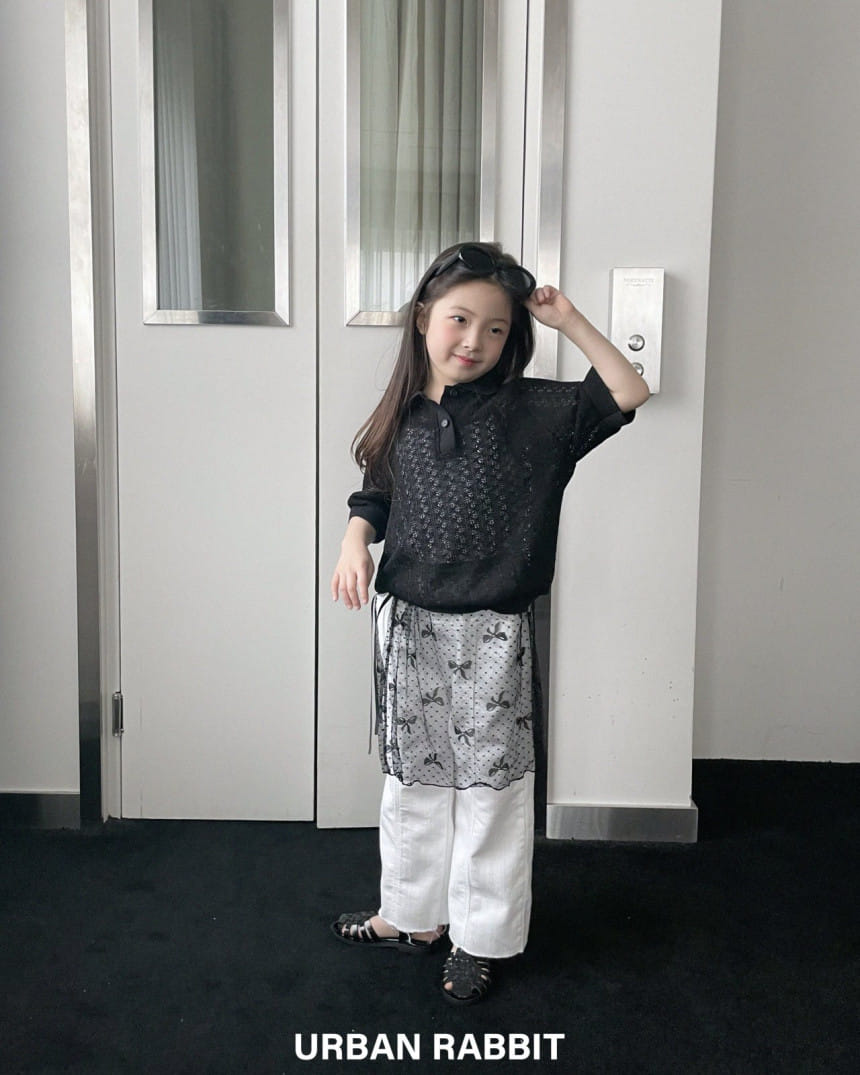 Urban Rabbit - Korean Children Fashion - #stylishchildhood - Summer Knit Collar Tee - 11