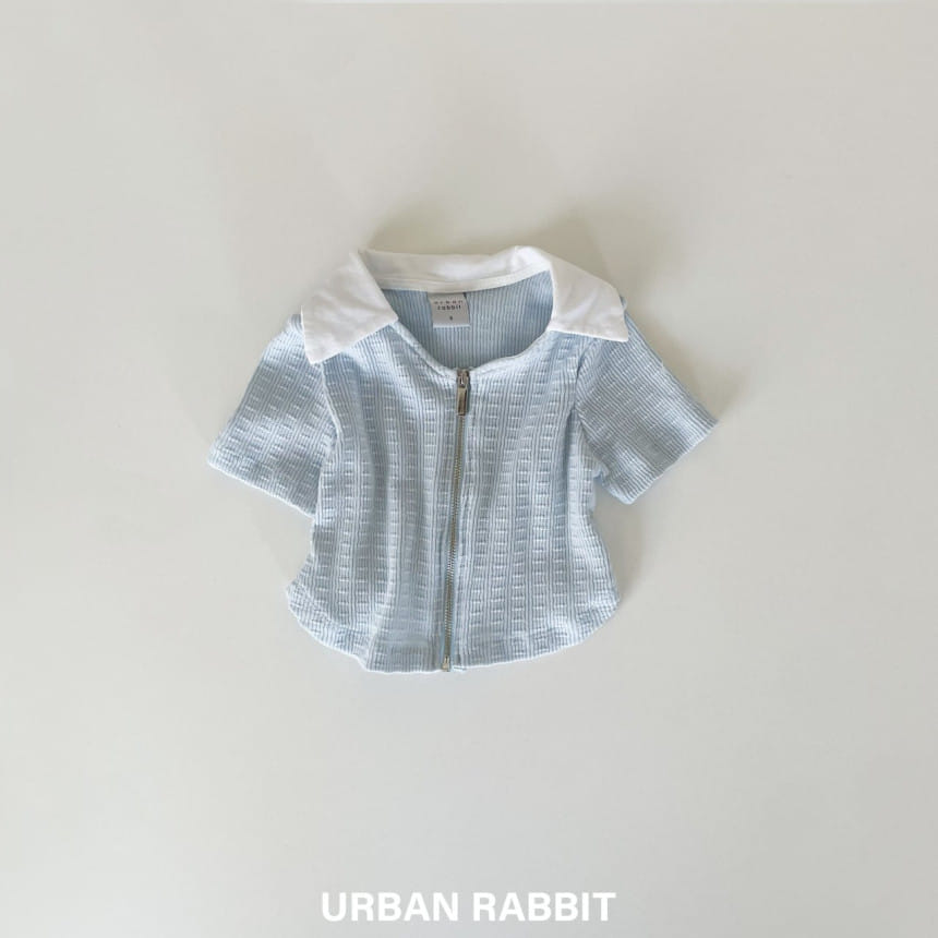 Urban Rabbit - Korean Children Fashion - #todddlerfashion - V Neck Collar Zip Up - 5